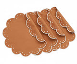 Placemats Round - Scallop Placemat Washable