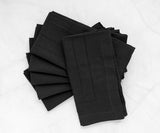 Black Double Hemstitch Napkins