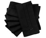 Black Double Hemstitch Napkins