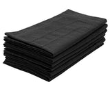 Black Double Hemstitch Napkins