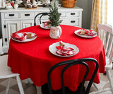 Red Round Tablecloth