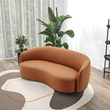 Porter Cognac PU Leather Sofa