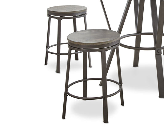 Portland 5 Piece 42-inch Round Counter Dining Set (Table & 4 Counter Stool’s)