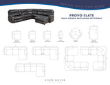 Provo 6-Piece Dual-Power Chaise Sectional