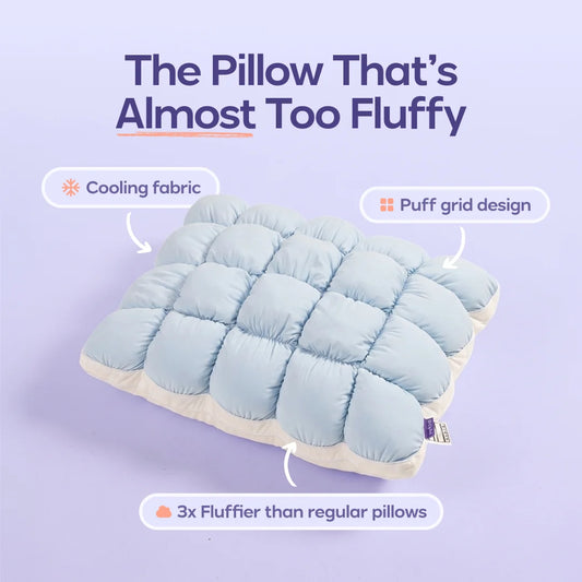 Puff Pillow Baby Blue