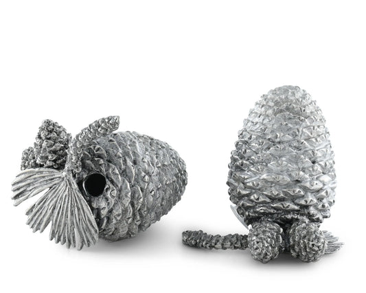 Pewter Pine Cones Salt & Pepper Set