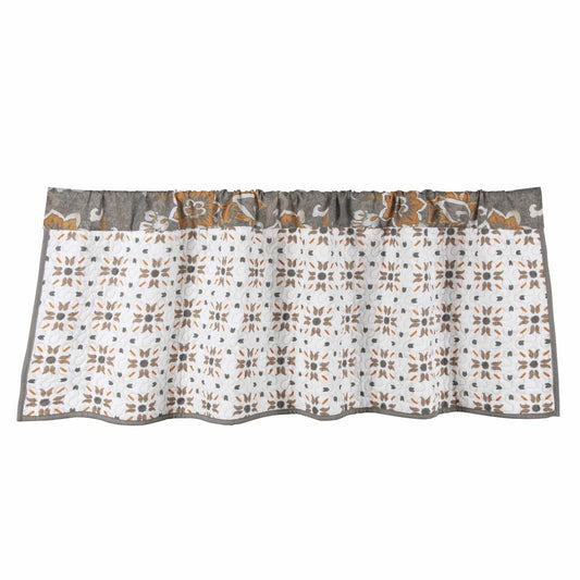 Abbie Western Paisley Quilted Valance