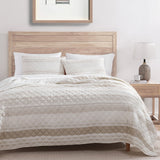 Mystic Stripe Cotton Gauze Quilt Set