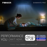 Pioneer® Diamante Pro™ 31,500 BTU 19 SEER2 230V High-Wall Ductless Mini-Split Air Conditioner Inverter Heat Pump with 16 Ft. Kit