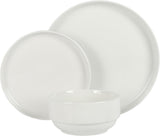Gibson Home Rothernberg Stackable 18 Piece, Service for 6, Porcelain Plates and Bowls Set