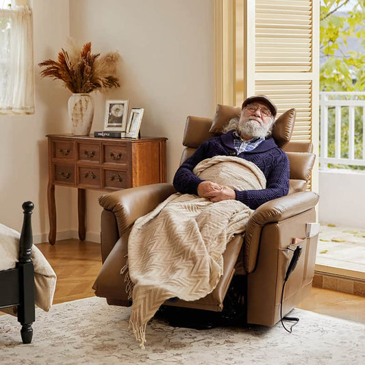 Lay Flat Lift Geri Chairs with Adjustable Head and Lumbar  Lateral  Support