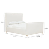 Bristol Park Ivory Contract-Grade Fabric Upholstered Bed