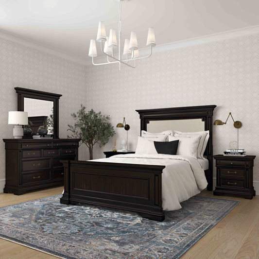 Stamford Wooden Upholstered Bed