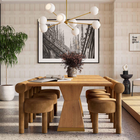 Nolan 98" Wood Rectangular Dining Table