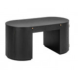 Marlow 64" Wood Executive Desk With Storage