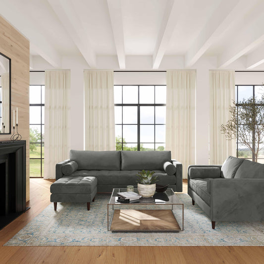 Cave 88" Performance Velvet Sofa