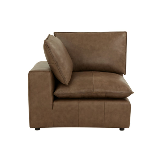 Cali Brown Leather Modular Corner Chair