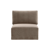Willow Performance Velvet Modular Armless Chair