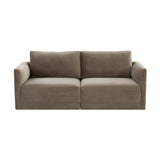 Willow 74" Performance Velvet Modular Loveseat