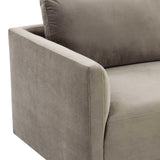 Willow 74" Performance Velvet Modular Loveseat