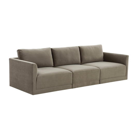 Willow 105" Performance Velvet Modular Sofa