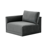Willow Performance Velvet Modular LAF Corner Chair