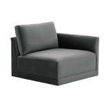 Willow Performance Velvet Modular RAF Corner Chair