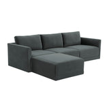 Willow 4-Piece Performance Velvet Modular Sectional