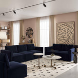 Willow Performance Velvet Modular Armless Chair