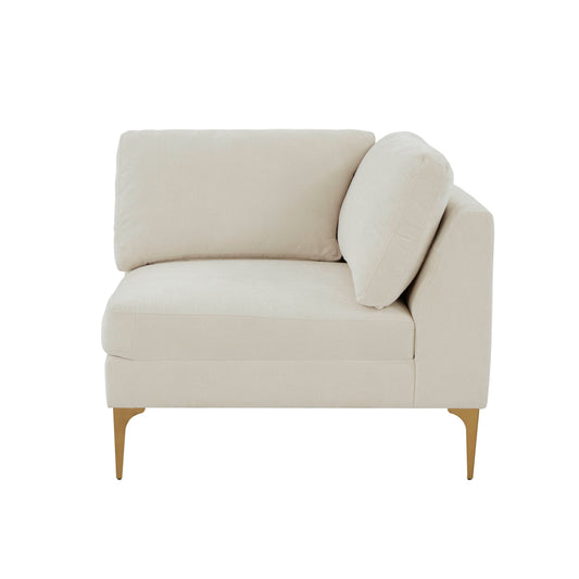 Serena Performance Velvet Modular Armless Chair