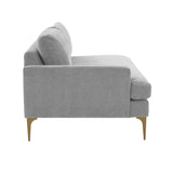 Serena 68" Performance Velvet Modular Loveseat