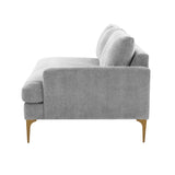 Serena 68" Performance Velvet Modular Loveseat