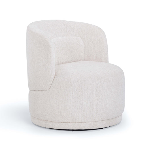 Massa Textured Performance Fabric Swivel Accent Chair