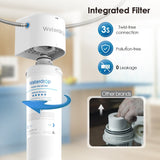 Waterdrop 10UAW Under Sink Water Filter System,NSF/ANSI 42 Certified, With RF10