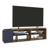 TUHOME Solene TV Stand with Spacious Top Surface and Open Storage Shelves, Modern Media Console for Living Rooms or Entertainment Areas, Functional Organizer for Devices, Books, Décor and Everyday Home Entertainment Essentials