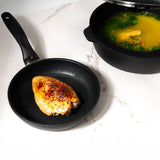 XD Nonstick 8" Fry Pan and 3.8 qt Saute Pan with Glass Lid Set | Made in Switzerland