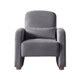 Richard Modern Solid Wood Rocking Chair with Lumbar Pillow
