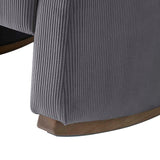 Richard Modern Solid Wood Rocking Chair with Lumbar Pillow