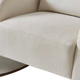 Richard Modern Solid Wood Rocking Chair with Lumbar Pillow