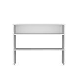 TUHOME Being 39-Inch Narrow Console Table with Two-Tier Shelf Design, Slim Entryway and Hallway Storage Table for Decor, Organization and Display, Space-Saving Modern Table for Living Room or Home Office