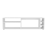 Suxta 63" Wide TV Stand with Three Open Shelves, Three Bottle Cubbies, Cable Management, Modern Bar TV Console for Living Room, Media Storage, Entertainment Center for TVs up to 65", Stylish Home Furniture