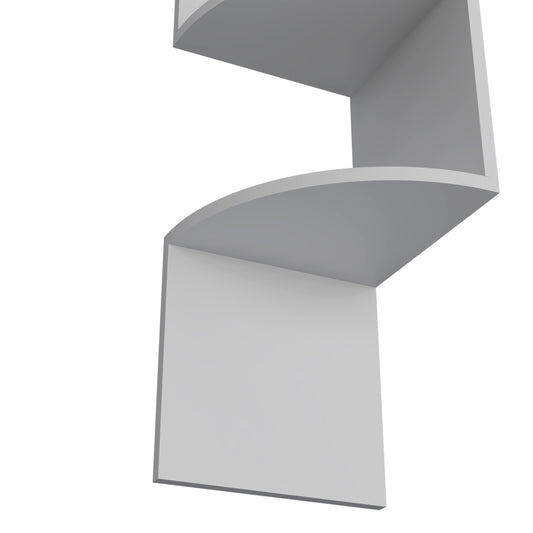TUHOME Rosset Corner Shelf with Full-Wall Vertical Design and Multiple Floating Shelves Offering Space-Saving Decorative Display and Modern Storage Functionality in Durable Engineered Wood for Contemporary Home Interiors