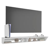 Russel 65" TV Stand with 3 Open Shelves, Modern Media Console for Living Room Entertainment Storage