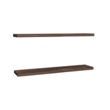 TUHOME Ecco 47-Inch Floating Wall Shelves Set of Two with Hidden Brackets, Modern Space-Saving Display and Storage Solution for Living Rooms, Bedrooms, Bathrooms or Offices, Minimalist Shelves for Décor and Organization