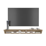 Russel 65" TV Stand with 3 Open Shelves, Modern Media Console for Living Room Entertainment Storage