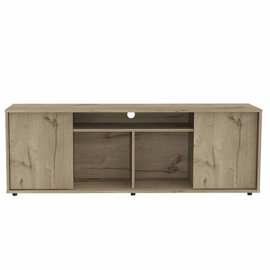 Prana Tv Stand fot TV´s up 60" Four Shelves, Two Cabinets With Single Door