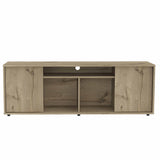 Prana Tv Stand fot TV´s up 60" Four Shelves, Two Cabinets With Single Door