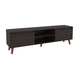 Polaris TV Stand with Open Shelves, Two Storage Shelves For Media Storage and Entertainment Console, Perfect for Living Room or Bedroom