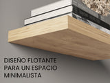 TUHOME Ecco 31.5-Inch Floating Shelves Set of Two with Hidden Brackets, Modern Wall-Mounted Shelves for Bedroom, Bathroom or Living Room Décor, Minimalist Display and Storage Solution for Books, Photos and Accessories