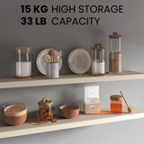 TUHOME Ecco 47-Inch Floating Wall Shelves Set of Two with Hidden Brackets, Modern Space-Saving Display and Storage Solution for Living Rooms, Bedrooms, Bathrooms or Offices, Minimalist Shelves for Décor and Organization